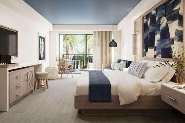 The Junior Suite Tropical View King at Splash Cove Resort